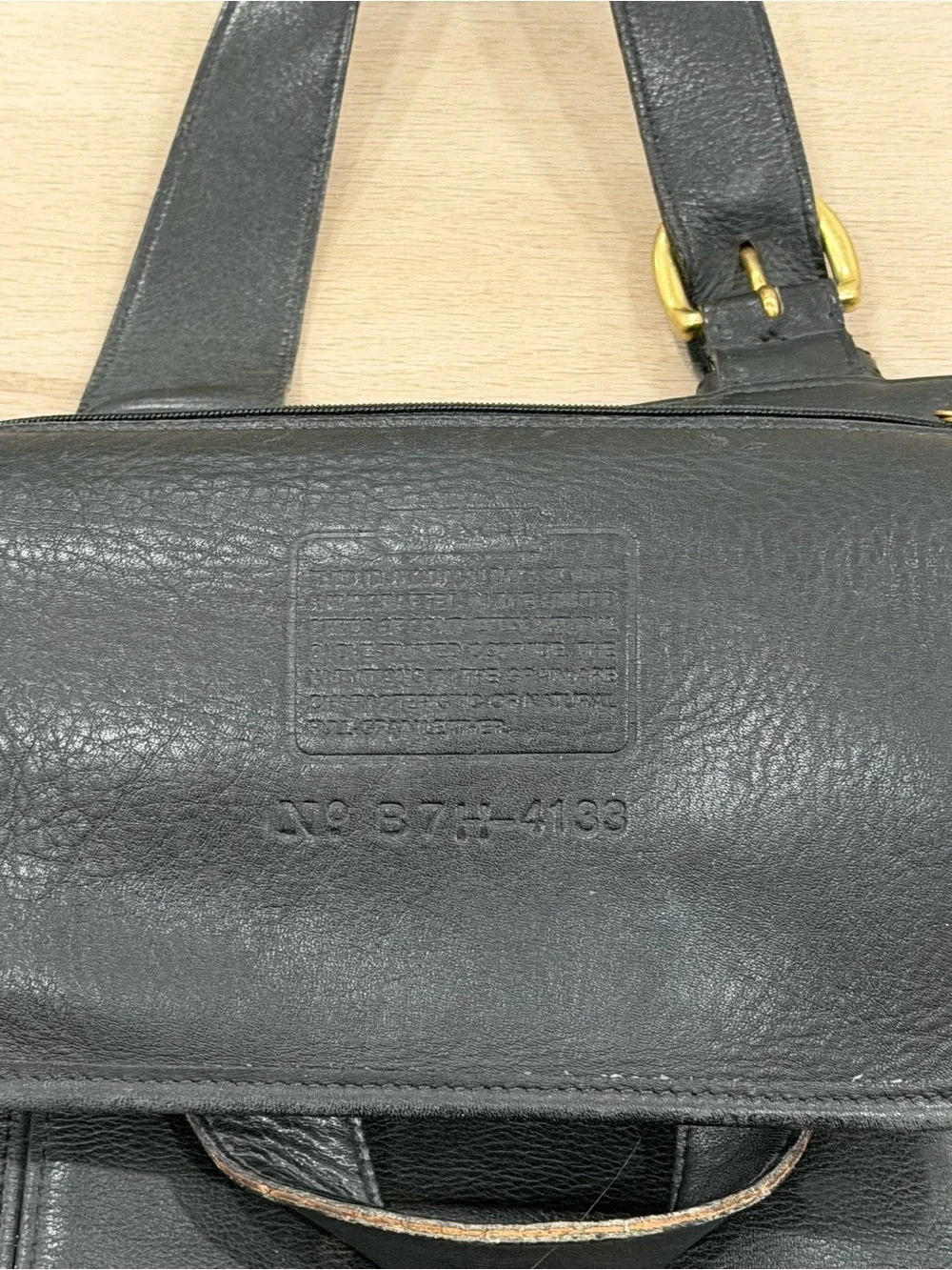 Vintage 1997 Coach 4133 Waverly Black Leather Tote Bag